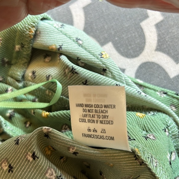 Francesca's Blue Rain high rise wide leg pants szS - Picture 12 of 13